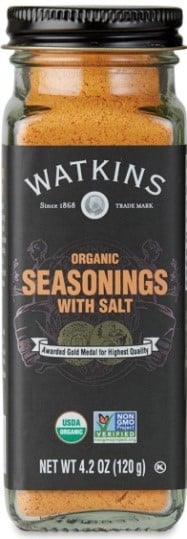 Watkins Organic Seasonings With Salt